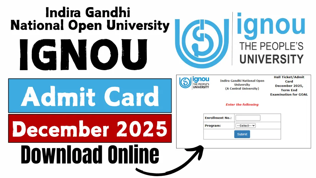 IGNOU Admit Card December 2025